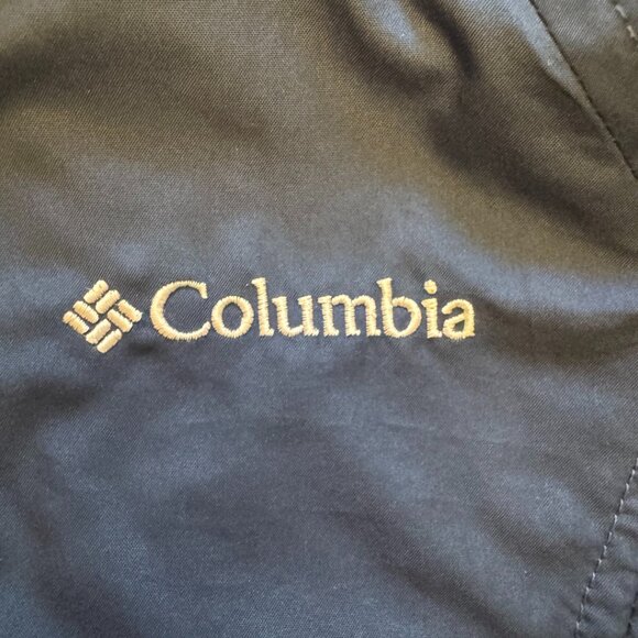 Columbia Toddler Girls Jacket 2T Fleece Lined Hooded Coat Navy Pink Excellent - Picture 3 of 4